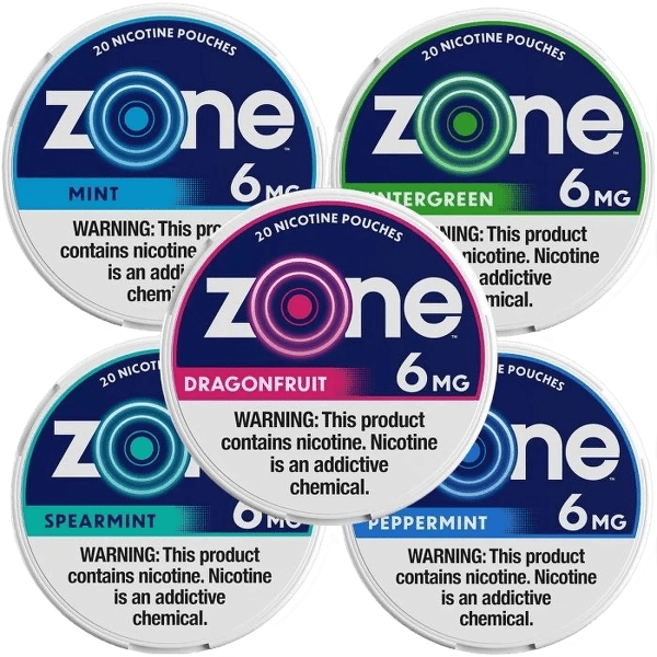 ZONE Nicotine Pouches 5 - Pack - Ace King Shop
