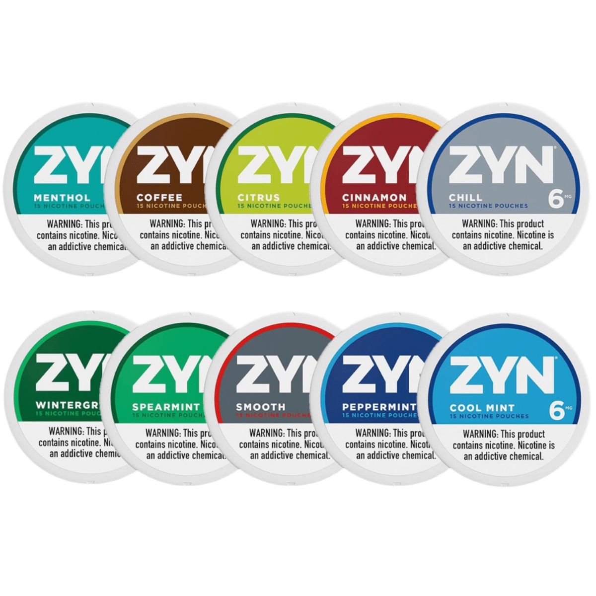 ZYN Nicotine Pouches 5 - Pack - Ace King Shop
